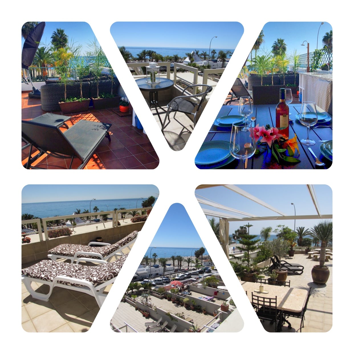 Front line Burriana beach apartments Nerja